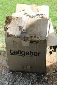 lot 554 image: DISH Tailgater portable satellite antenna, which is designed for RVs and camping to access satellite TV signals on the go
