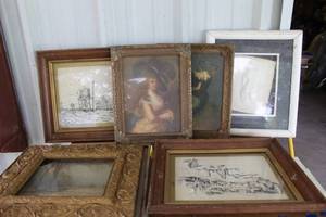 lot 561 image: framed artwork see photo for details