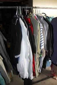 lot 573 image: Mens shirts mixed name brands and size large to XL see pictures for details