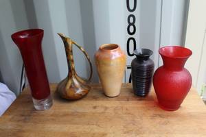 lot 661 image: vases in various shapes and colors for home decoration