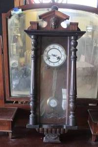 lot 688 image: antique German Junghans wall clock