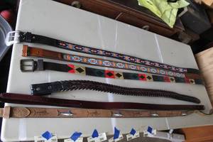lot 703 image: Collection of belts different sizes