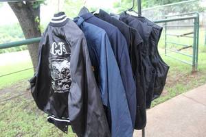 lot 706 image: Mix of mens Jack and vest some genuine leather
