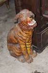 vintage Marwal chalkware tiger statue