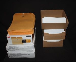 lot 18 image: Large Variety of styles and sizes of Envelopes