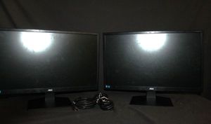 lot 89 image: Two AOC Monitors