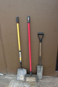 lot 112 image: Three Shovels