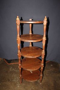 lot 223 image: Wooden Round Shelf