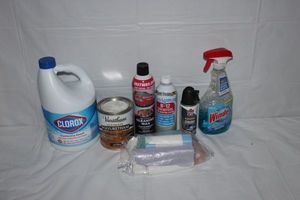 lot 230 image: Cleaning supplies as shown