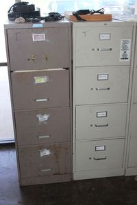 lot 242 image: Two 4 drawer file cabinets