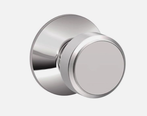 lot 23 image: Lot Of 2 - New Other Schlage F10BWE625 Hall & Closet Bowery Passage Knob, Bright Chrome - As Shown (2 Xs The Money)