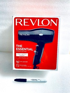 lot 63 image: New Open Box Revlon The Essential Compact Hair Dryer, Black - As Shown