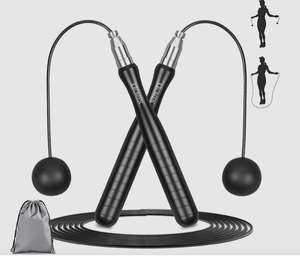 lot 74 image: New Kromen 9.9 AdjustableCordless High Speed Ball Bearing Pro Wire Jump Rope - As Shown