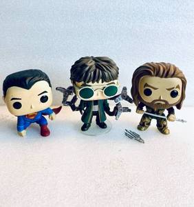 lot 88 image: Lot Of 3 - MarvelDC Approx. 4 Funko Pops - In Condition As Shown - (READ)