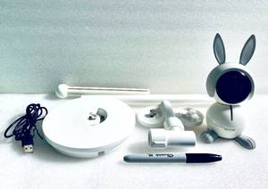 lot 95 image: NetGear Arlo Baby ABC1000 1080p HD White Smart Monitoring Camera Kit - In Condition As Shown