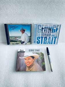 lot 5 image: Lot Of 3 - George Straight CDs (1) Ocean Front Property, (1) 50 Number Ones & (1) The Millennium Collection - In Condition As Shown - (READ)