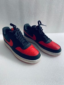 lot 101 image: Nike Court Vision Low Next Nature Bred Size 9 Mens Sneakers, BlackRed - In Condition As Shown - $$