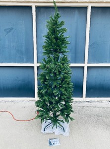lot 106 image: New Open Box National Tree 6.5 Pre-Lit Slim Multicolor Light Christmas Tree - As Shown - $$$