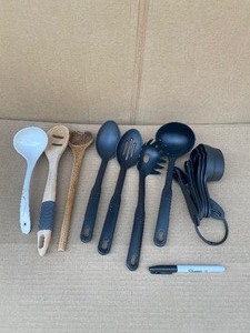 lot 110 image: Lot Of 10 - Kitchen Utensils - In Condition As Shown