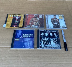 lot 113 image: Lot Of 5 - Hip Hop  Rap Music CDs Including Artists 50 Cent, Jay-Z And More - In Condition As Shown