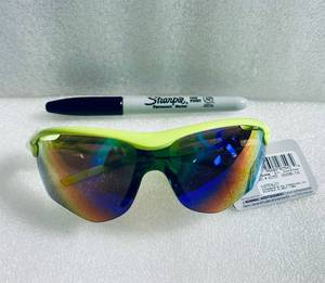 lot 123 image: New With Tags West Loop Sunglasses 61875CALCIT, Lime Green Frame - As Shown
