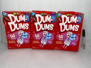 lot 182 image: Lot Of 3 - New Dum Dums 150 Pops, 75 Friend Cards & 3 Teacher Card Total - As Shown - (READ)