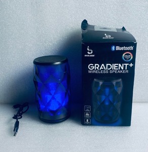 lot 183 image: Bass Jaxx Gradient Bluetooth Wireless Speaker LED Color Changing, 5 x 3 - In Condition As Shown