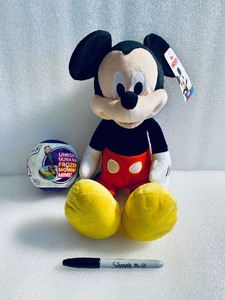 lot 148 image: Lot Of 2 - (1) New Disney Mickey Mouse Clubhouse 15.5 Plush Mickey & (1) Zuru Series 5 Mini Brands - As Shown