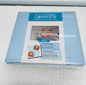 lot 248 image: Baby Boy Scrapbook Complete, 20 Designed Pages For 4 X 6 Photos - In Condition As Shown