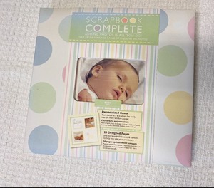 lot 252 image: Baby Scrapbook Complete, 20 Designed Pages For 4 X 6 Photos - In Condition As Shown
