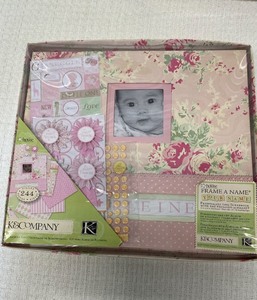 lot 253 image: Little House Frame A Name 12 x 12 Post Bound Scrapbook - In Condition As Shown