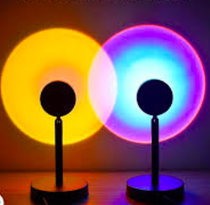 lot 277 image: Lot Of 2 - New itek Sunset Projector 180 Degree Rotation Rainbow And Sunset - As Shown
