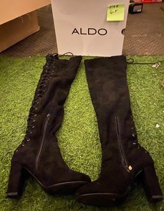 lot 358 image: Aldo Size 6.5 Womens Tall High Heels - In Style & Condition As Shown