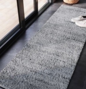 lot 373 image: Project 62 Chunky Knit Wool Woven Rug - In Condition As Shown