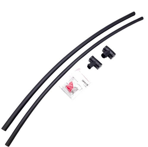 lot 224 image: New Other Prettyhome Curved Shower Curtain Rod For 60 Tub, Matte Black - In Condition As Shown