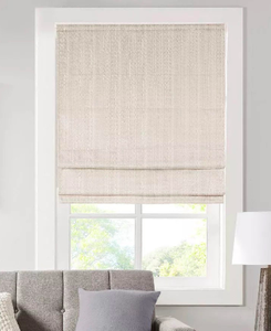 lot 245 image: New Paxton Basketweave Cordless Roman Shade Filtering 39 x 64 - As Shown