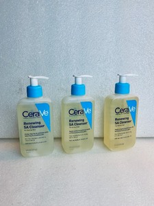 lot 408 image: Lot Of 3 - New Cera Ve Renewing SA Cleanser For Normal Skin - As Shown
