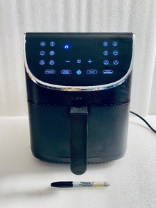 lot 294 image: Gourmia 7 Qt Large Capacity Air Fryer With LED Display, 12 One-Touch Presets & FryForce 360° Technology, Black - (READ)