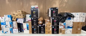 lot 450 image: Lot of 48 - New Other HP, Dell, Lexmark & Xerox Printer Cartridges - As Shown