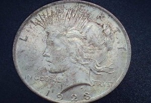 lot 2 image: 1923 Silver Peace Dollar