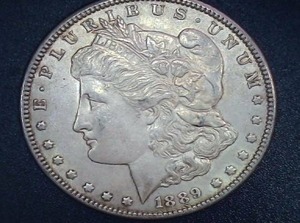 lot 4 image: 1889 Morgan Silver Dollar