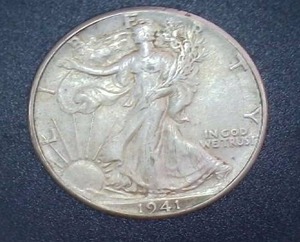 lot 16 image: 1941 Silver Walking Liberty