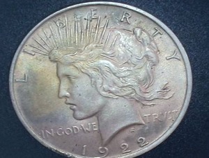 lot 28 image: 1922 Silver Peace Dollar