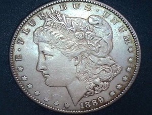 lot 30 image: 1889 Silver Morgan Dollar