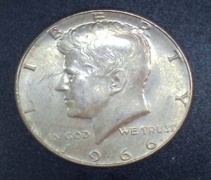 lot 37 image: 1966 Kennedy Half Dollar