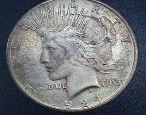 lot 48 image: 1924 Silver Peace Dollar