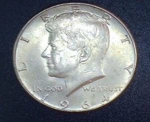 lot 49 image: 1964 Silver Kennedy Half Dollar