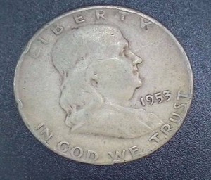 lot 59 image: 1953 Silver Franklin Liberty Coin
