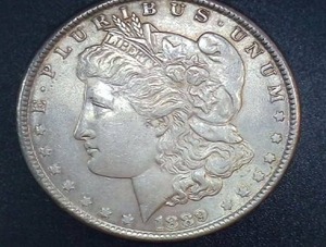 lot 62 image: 1889 Morgan Silver Dollar