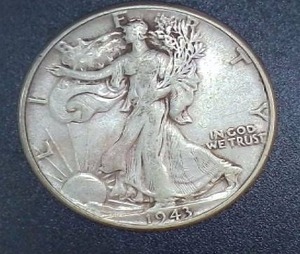 lot 65 image: 1943 Silver Walking Liberty